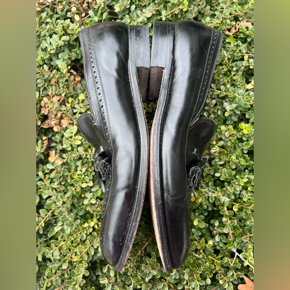 Frank Brothers Slip-On Black Leather Tassel Loafers Mens Sz 10.5 VTG Made In USA main image 4